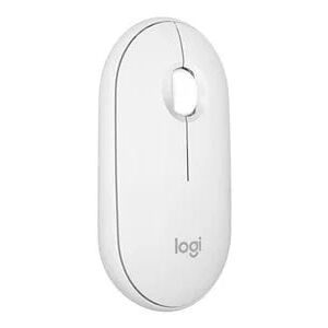 Logitech M350s Pebble Mouse 2 Slim Bluetooth Wireless Mouse - Tonal White