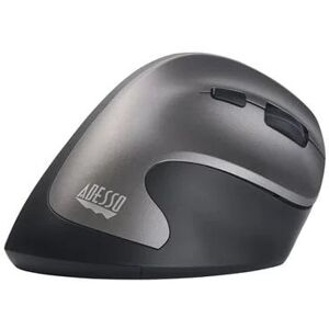 Adesso iMouse A20 Vertical Ergonomic Antimicrobial Wireless Mouse - Gray
