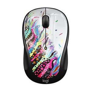 Logitech M325s Wireless Optical Compact Ambidextrous Mouse - Celebration Black