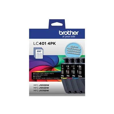 Brother LC4014PKS Standard Yield Ink, Yields Approx. 200 Pages, 4-Pack - Color Brother LC4014PKS Standard Yield Ink, Yields Approx. 200 Pages, 4-Pack - Color