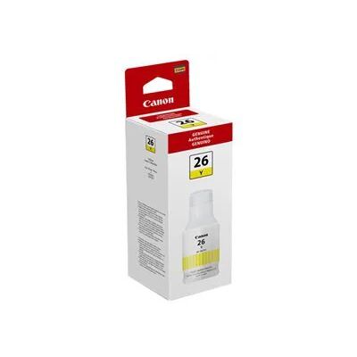 Canon GI-26 Ink for MAXIFY 6020 and 7020 Printers - Yellow Canon GI-26 Ink for MAXIFY 6020 and 7020 Printers - Yellow