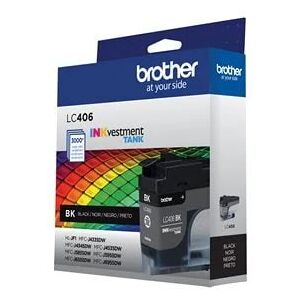 Brother LC406BKS Standard Yield Ink Cartridge For Use With MFCJ4335DW, J4335DWXL,5855DW & J6555DW - Black