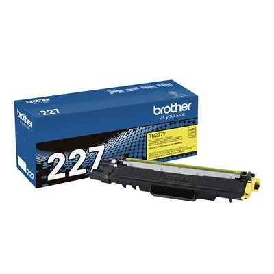 Brother TN227Y High-Yield Toner, Yields Approx. 2,300 Pages - Yellow Brother TN227Y High-Yield Toner, Yields Approx. 2,300 Pages - Yellow