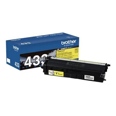 Brother TN433Y High Yield Toner Cartridge - Yellow Brother TN433Y High Yield Toner Cartridge - Yellow