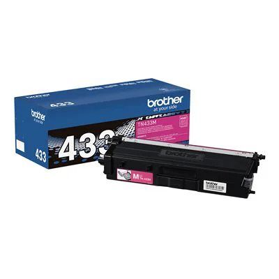 Brother TN433M High Yield Toner Cartridge - Magenta Brother TN433M High Yield Toner Cartridge - Magenta