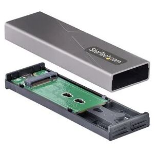 StarTech.com Tool-less USB-C 10Gbps to M.2 SATA or M.2 NVMe SSD Enclosure
