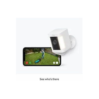 Ring Spotlight Cam Plus Outdoor/Indoor 1080p Wireless Battery Surveillance Camera - White Ring Spotlight Cam Plus Outdoor/Indoor 1080p Wireless Battery Surveillance Camera - White