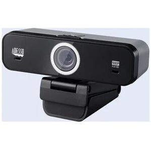 Adesso 1080p Full HD Fixed Focus USB Webcam with Adjustable View Angle Built-In & Dual Microphones