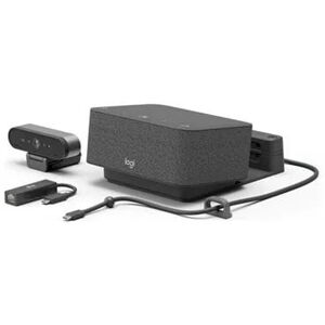 LogiDock Focus Room Kit Teams Video Conferencing Kit (Logitech BRIO Ultra HD Pro Webcam & Logitech Logi Dock)