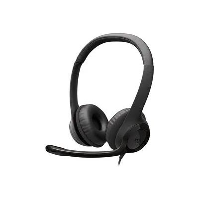 Logitech H390 Wired USB-C On-Ear Stereo Headphones with Noise Canceling Microphone - Black Logitech H390 Wired USB-C On-Ear Stereo Headphones with Noise Canceling Microphone - Black