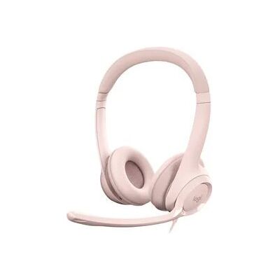Logitech H390 USB Stereo Headset with Noise-Canceling Mic - Rose Logitech H390 USB Stereo Headset with Noise-Canceling Mic - Rose