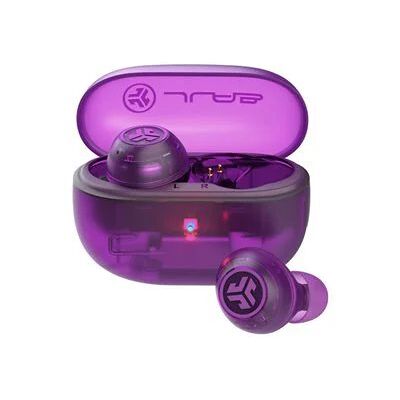 JLab Go Pop ANC True Wireless Earbuds - Transparent Purple JLab Go Pop ANC True Wireless Earbuds - Transparent Purple