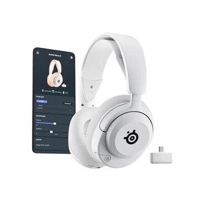 SteelSeries Arctis Nova 5 Wireless Gaming Headset - White SteelSeries Arctis Nova 5 Wireless Gaming Headset - White