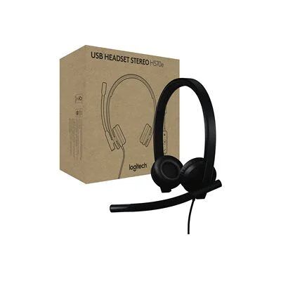 Logitech H570e Wired USB-C Stereo Headset, Certified for Teams - Black Logitech H570e Wired USB-C Stereo Headset, Certified for Teams - Black