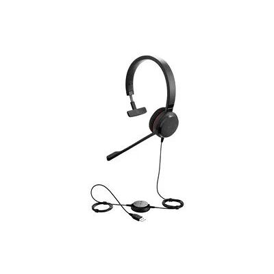 Jabra Evolve 30 II UC USB-A/3.5mm Mono Wired Headset - Black Jabra Evolve 30 II UC USB-A/3.5mm Mono Wired Headset - Black