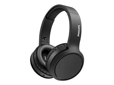 Philips H5205 Over-Ear Wireless Headphones with 40mm drivers and BASS boost on-demand - Black