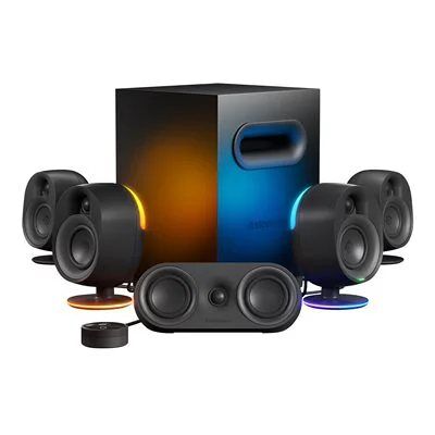 SteelSeries Arena 9 5.1 Bluetooth Gaming Speaker System with RGB Lighting - Black SteelSeries Arena 9 5.1 Bluetooth Gaming Speaker System with RGB Lighting - Black