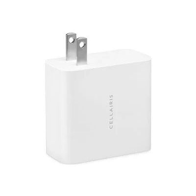 Cellairis Dual USB-C + USB-C 70W Wall Charger - White Cellairis Dual USB-C + USB-C 70W Wall Charger - White