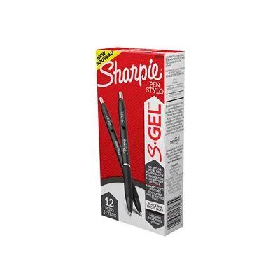 Sharpie S-Gel Medium Point Retractable Gel Pens, 12-Pack - Black Sharpie S-Gel Medium Point Retractable Gel Pens, 12-Pack - Black