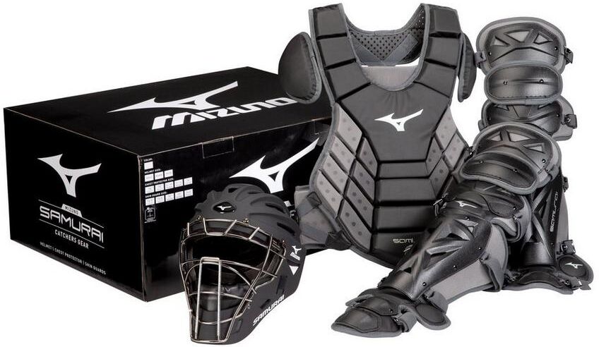 MIZUNO MENS BASEBALL PROTECTIVE - SAMURAI ADULT BASEBALL BOXED CATCHER'S GEAR SET 16" - 380417