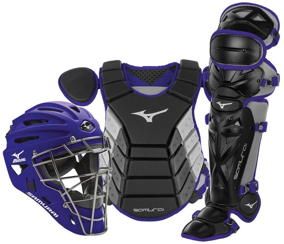 MIZUNO MENS BASEBALL PROTECTIVE - SAMURAI ADULT BASEBALL BOXED CATCHER'S GEAR SET 16" - 380417