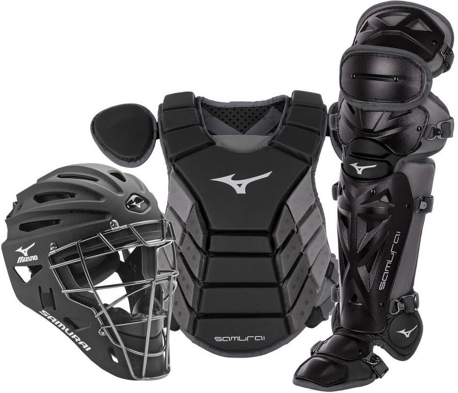 MIZUNO MENS BASEBALL PROTECTIVE - SAMURAI ADULT BASEBALL BOXED CATCHER'S GEAR SET 16" - 380417