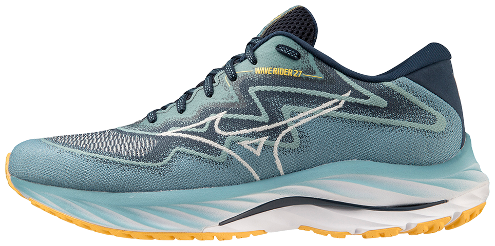 MIZUNO MENS RUNNING SHOES - MEN'S WAVE RIDER 27 SSW RUNNING SHOE - 411416