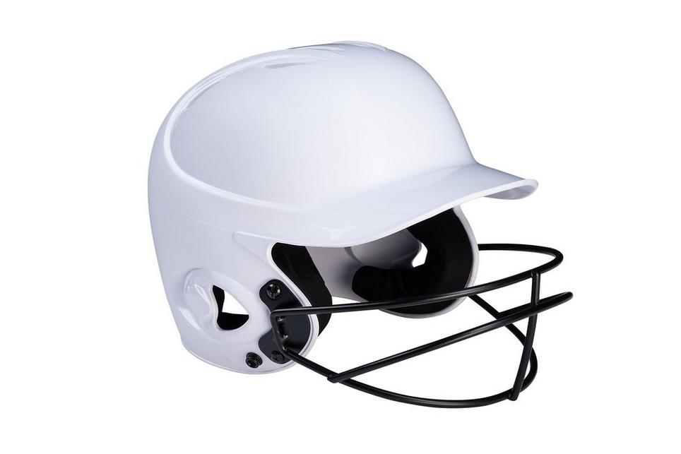 MIZUNO YOUTH - GIRLS SOFTBALL PROTECTIVE - MVP SERIES SOLID YOUTH BATTING HELMET WITH FASTPITCH SOFTBALL MASK - 380435