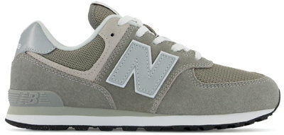 New Balance Kids' 574 Core - Grey/White (Size 4.5)  - Grey/White - Size: Medium