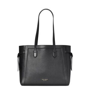 kate spade new york knott large leather tote in Black at Nordstrom