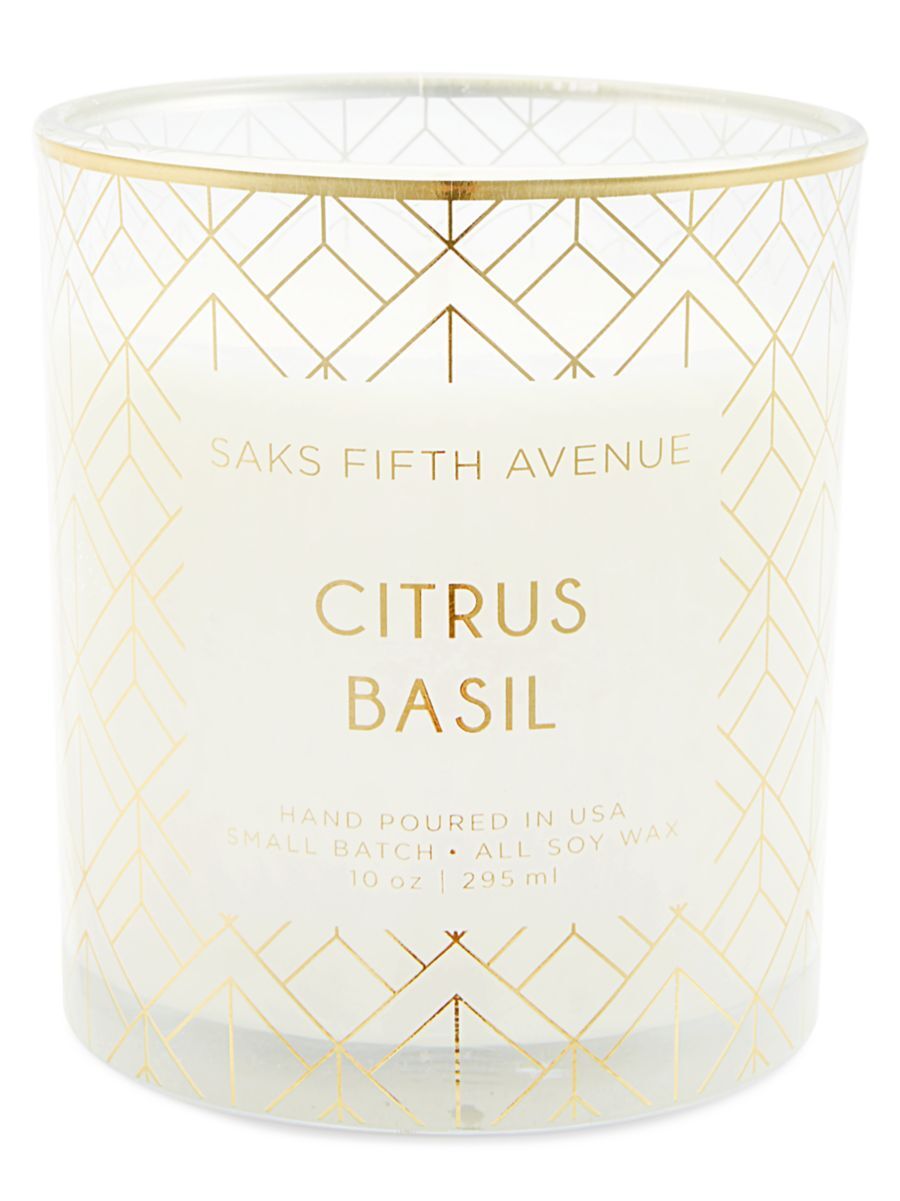 Saks Fifth Avenue Made in Italy Saks Fifth Avenue Citrus Basil Candle  - unisex