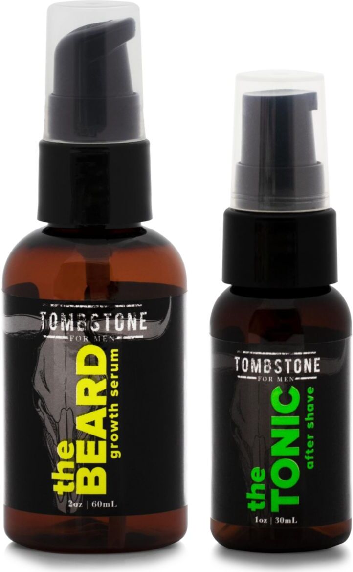 Tombstone for Men Men's 2-Piece Beard Growth Serum & Tonic Aftershave Set  - female