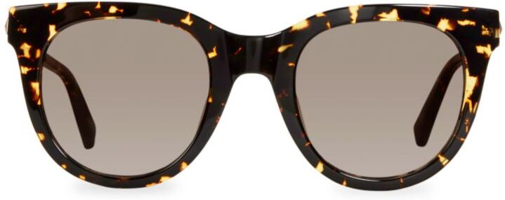 Rebecca Minkoff Women's 49MM Stevie Round Sunglasses - Havana  - female - Size: one-size