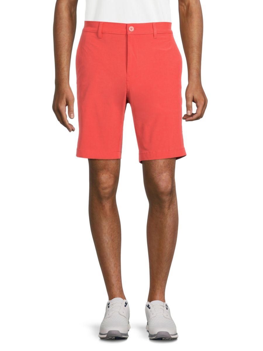 Callaway Men's Flat Front Golf Shorts - Hot Coral - Size 36  - male - Size: 36