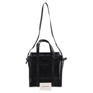 Balenciaga Women's Balenciaga Bazar Shopper Small Mesh Tote Bag In Black Nylon - Black  - female - Size: Small