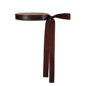 Brunello Cucinelli Women's Self Tie Grosgrain & Leather Belt - Brown - Size M  Brown  female  size:M