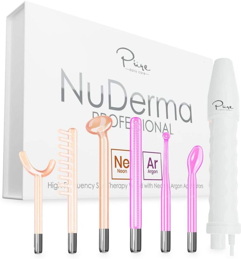 Pure Daily Care Women's 7-Piece NuDerma High Frequency Neon-Argon Wand Set  - female - Size: one-size