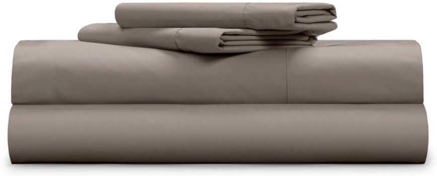 Pillow Guy 4-Piece Cotton Bed Sheet Set - Sandy Taupe - Size Full  - unisex - Size: Full