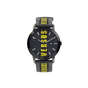 Versace Versus Versace Men's Stainless Steel & Rubber Strap Watch  Black  male  size:one-size