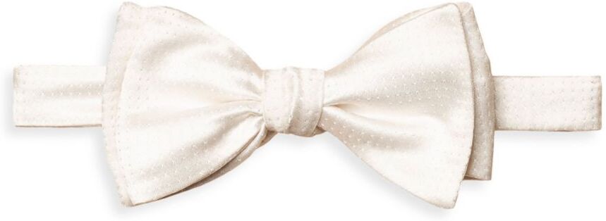 Eton Men's Pin Dot Silk Pre-Tied Bow Tie - Natural Ivory  - male - Size: one-size