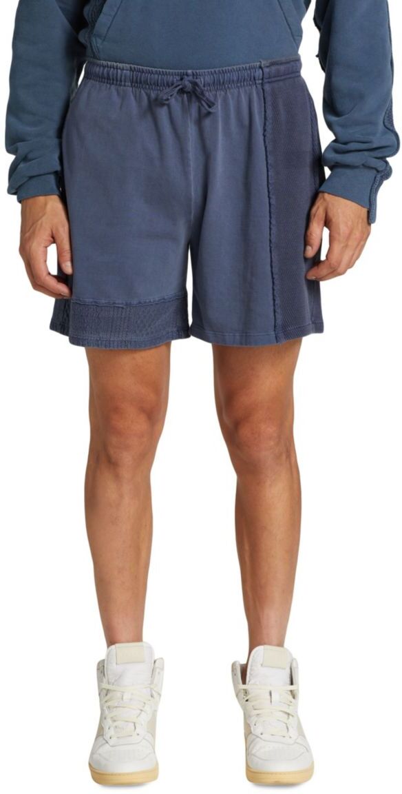 John Elliott Men's Reconstructed Drawstring Shorts - Washed Blue - Size XL  - male - Size: XL