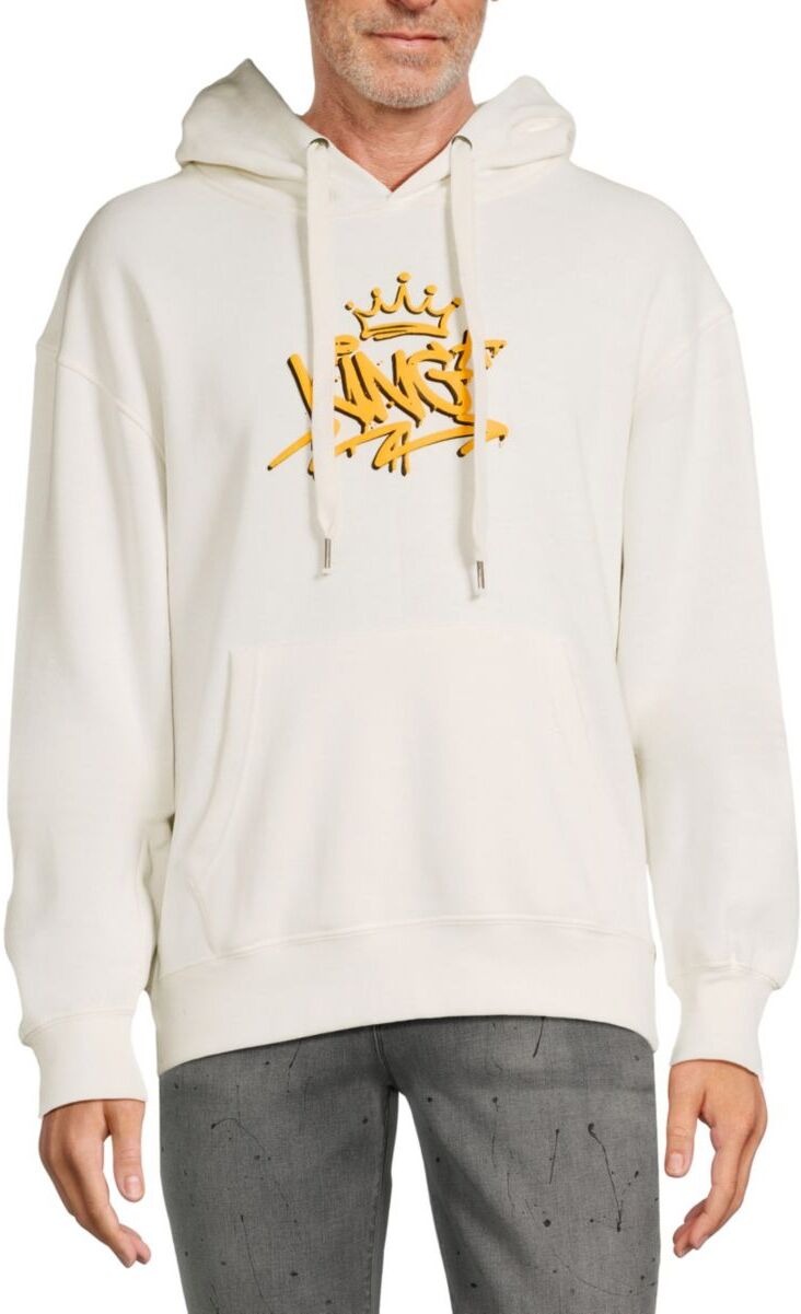 Cornerstore Bodega Men's King Of The Block Pullover Graphic Hoodie - Cream - Size L  - male - Size: L