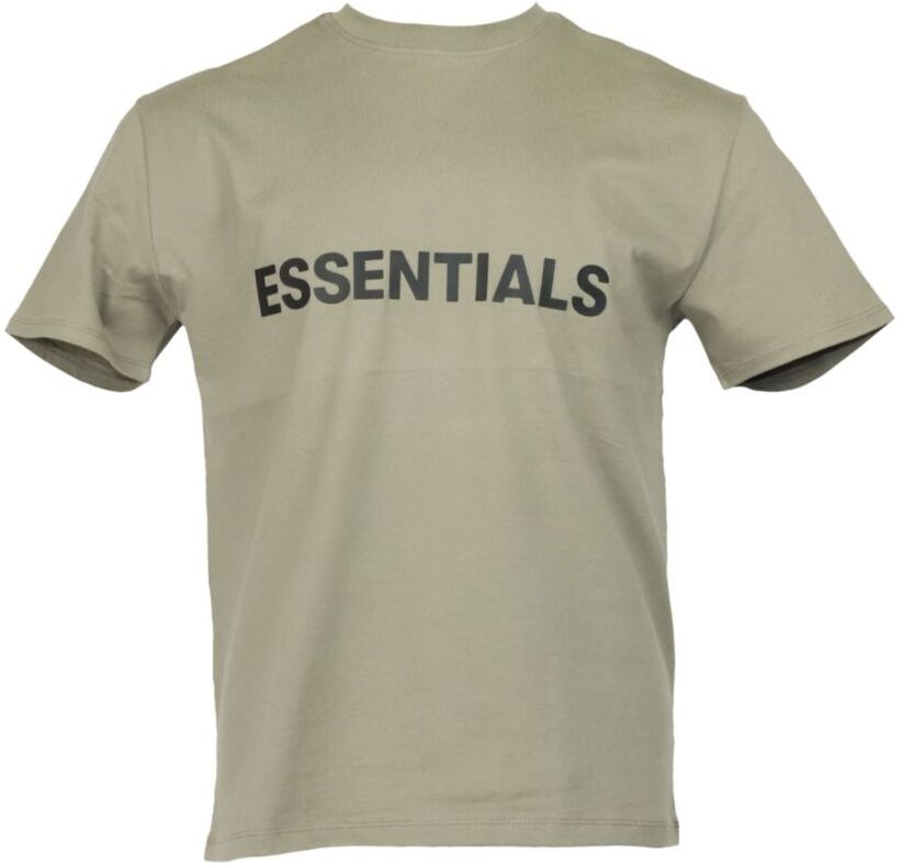 Men's Fear Of God Essentials T-Shirt In Brown Cotton Jersey - Green - Size XS  - male - Size: XS