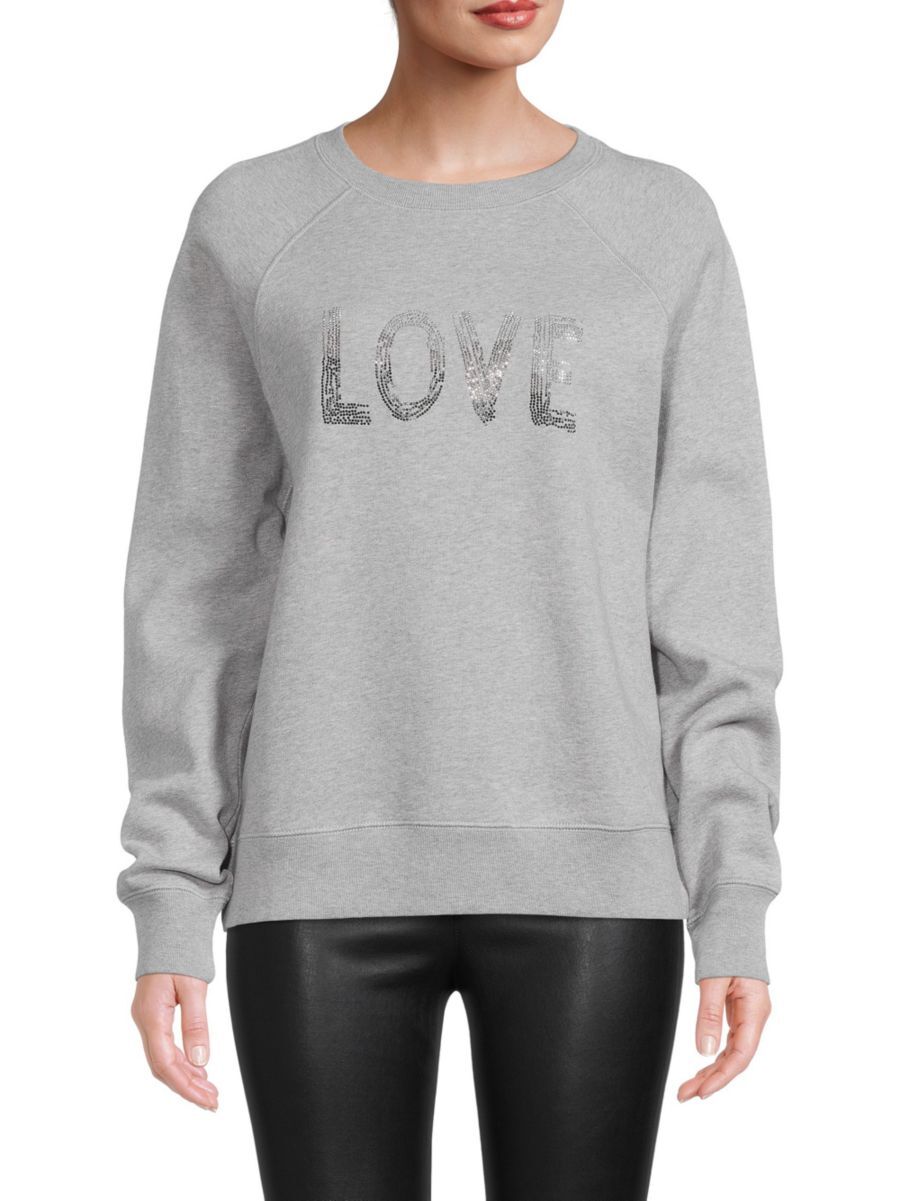 Zadig & Voltaire Women's Upper Love Sweatshirt - Gris - Size XS  - female - Size: XS