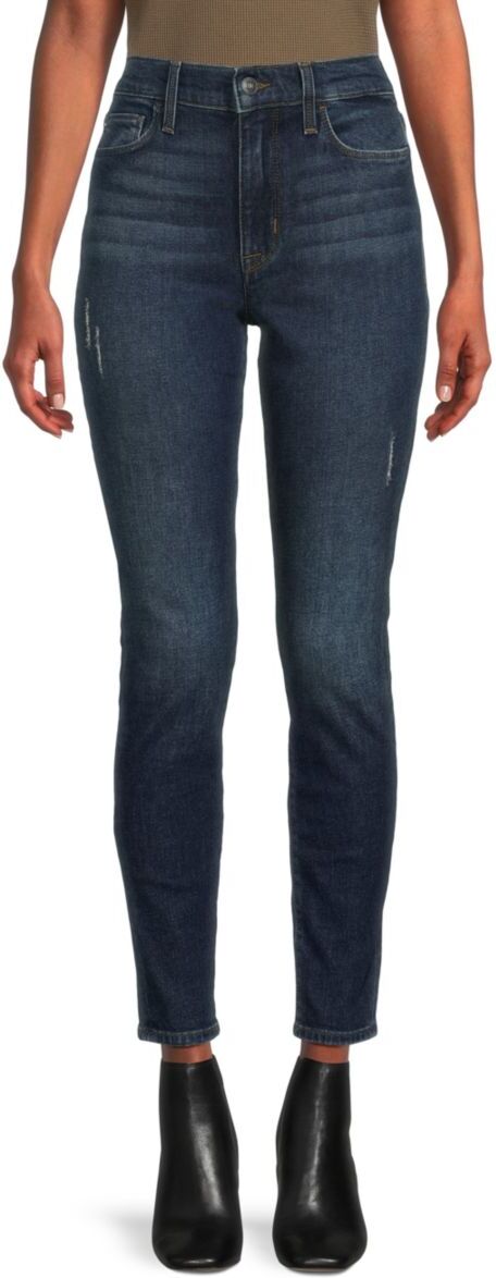 Hudson Women's Blair High Rise Skinny Jeans - Navy - Size 28 (4-6)  - female - Size: 28 (4-6)