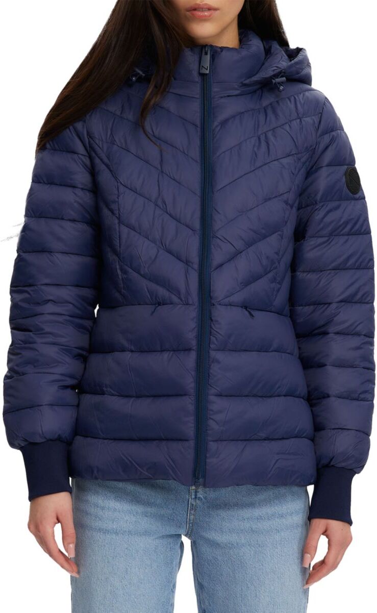 NOIZE Women's Leandra Crop Puffer Jacket - Navy - Size XS  - female - Size: XS