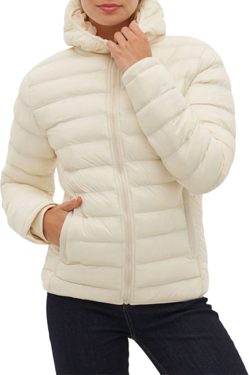 Bench. Women's Hooded Puffer Jacket - Winter White - Size S  - female - Size: S