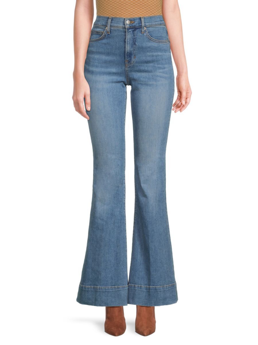 Veronica Beard Women's Sheridan Flared Jeans - Lakeshore Blue - Size 25 (2)  - female - Size: 25 (2)
