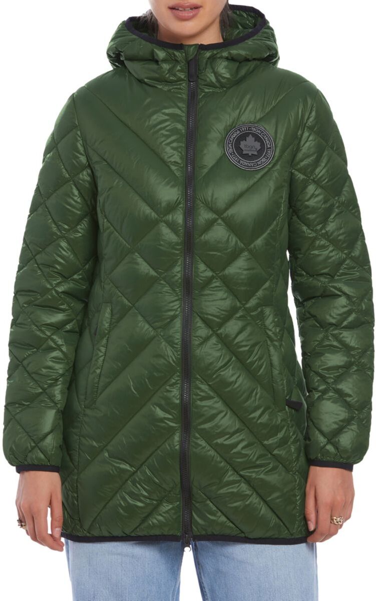 TOBOGGAN CANADA Women's Diana Hooded Puffer Jacket - Dark Green - Size XL  - female - Size: XL