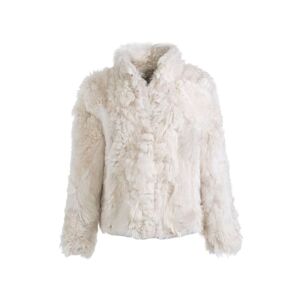 WOLFIE FURS Women's Made For Generations Classic Fit Toscana Shearling Jacket - Marble Beige - Size XL  - female - Size: XL